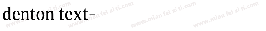 denton text字体转换
